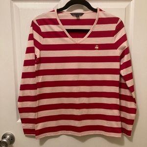 Brooks Brothers 346 Pink Striped L/S shirt Size S